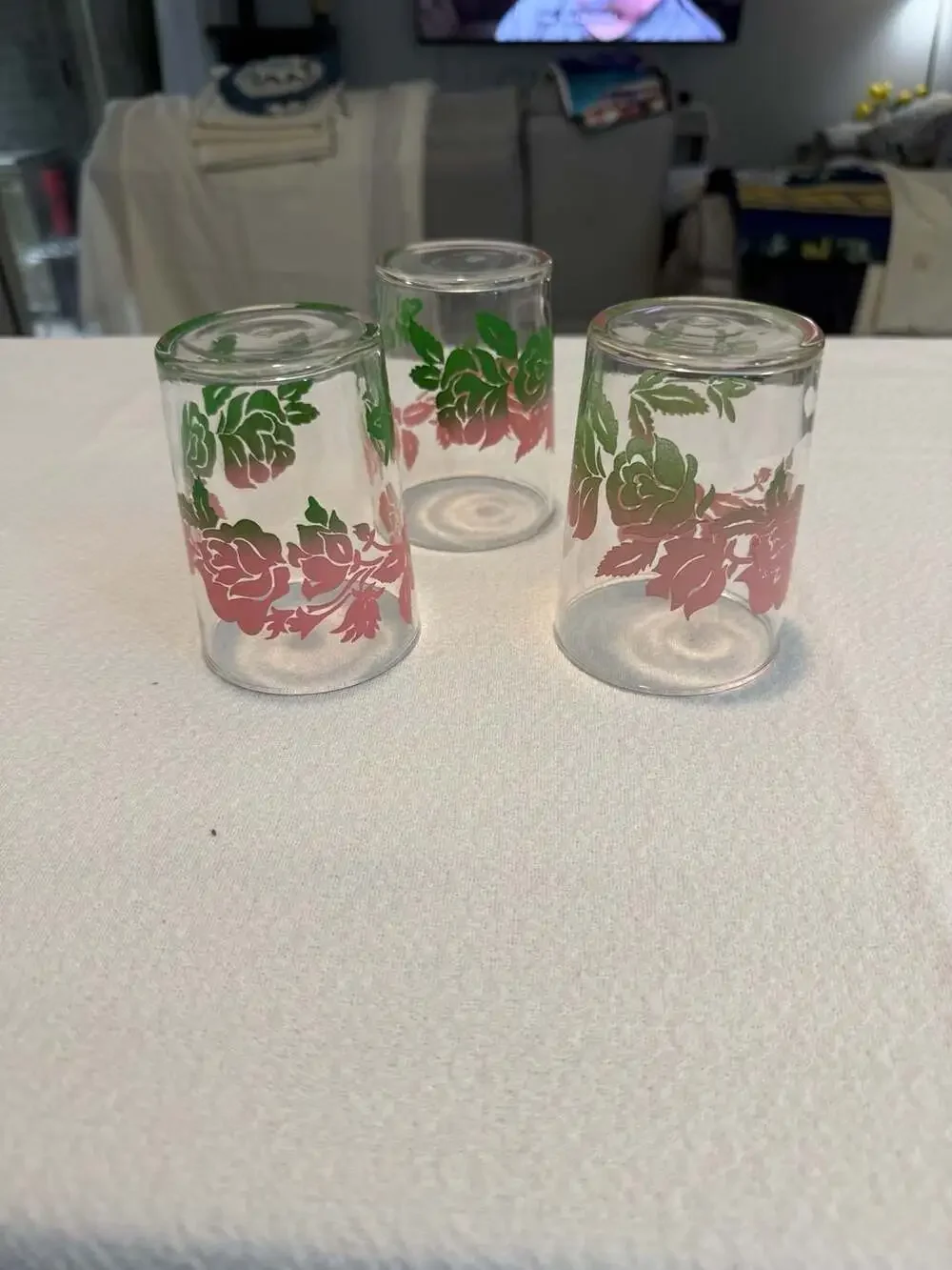 Set of 3 Replacement Vintage Federal Glass Drinking Tumblers